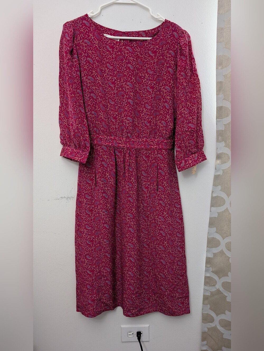 Nwt Vintage Maggy London By Jeannene Booher Silk Dress